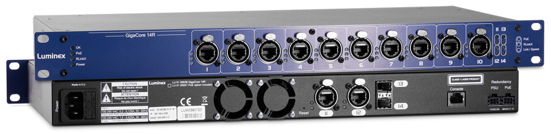 Luminex GigaCore 14R Network Switch (SFP)