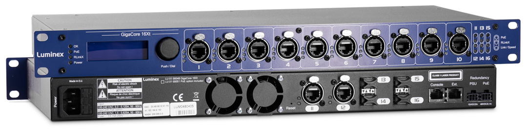 Luminex GigaCore 16XT Network Switch (SFP)